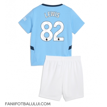 Manchester City Rico Lewis #82 Echipament de Fotbal Replică 2024-25 Copii Acasa (+ Șorturi)